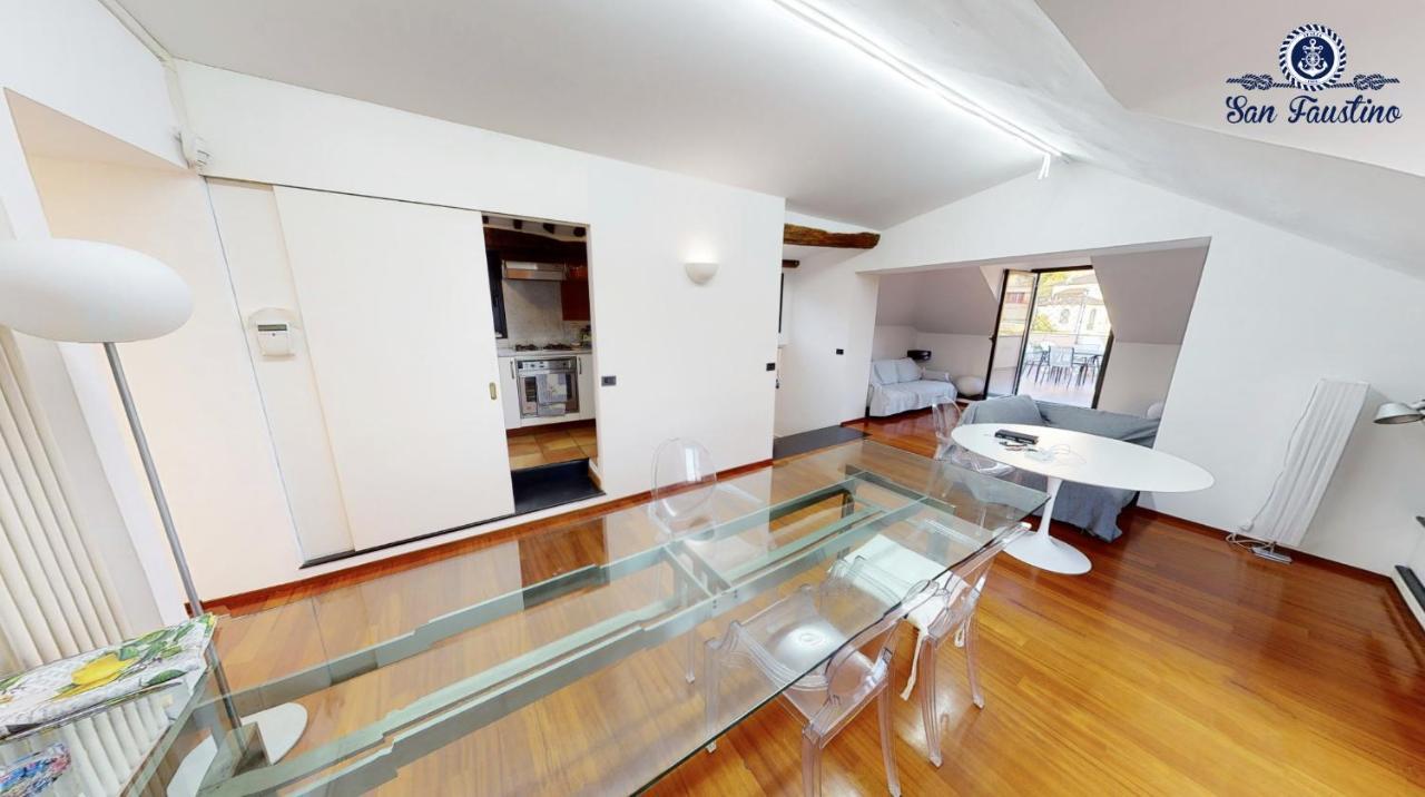 Attico San Faustino: Beachfront Villa with Panoramic Sea Views Rapallo Exterior photo
